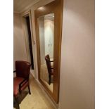 Large full height painted gold frame mirror 90 x 180cm (Room 2g)