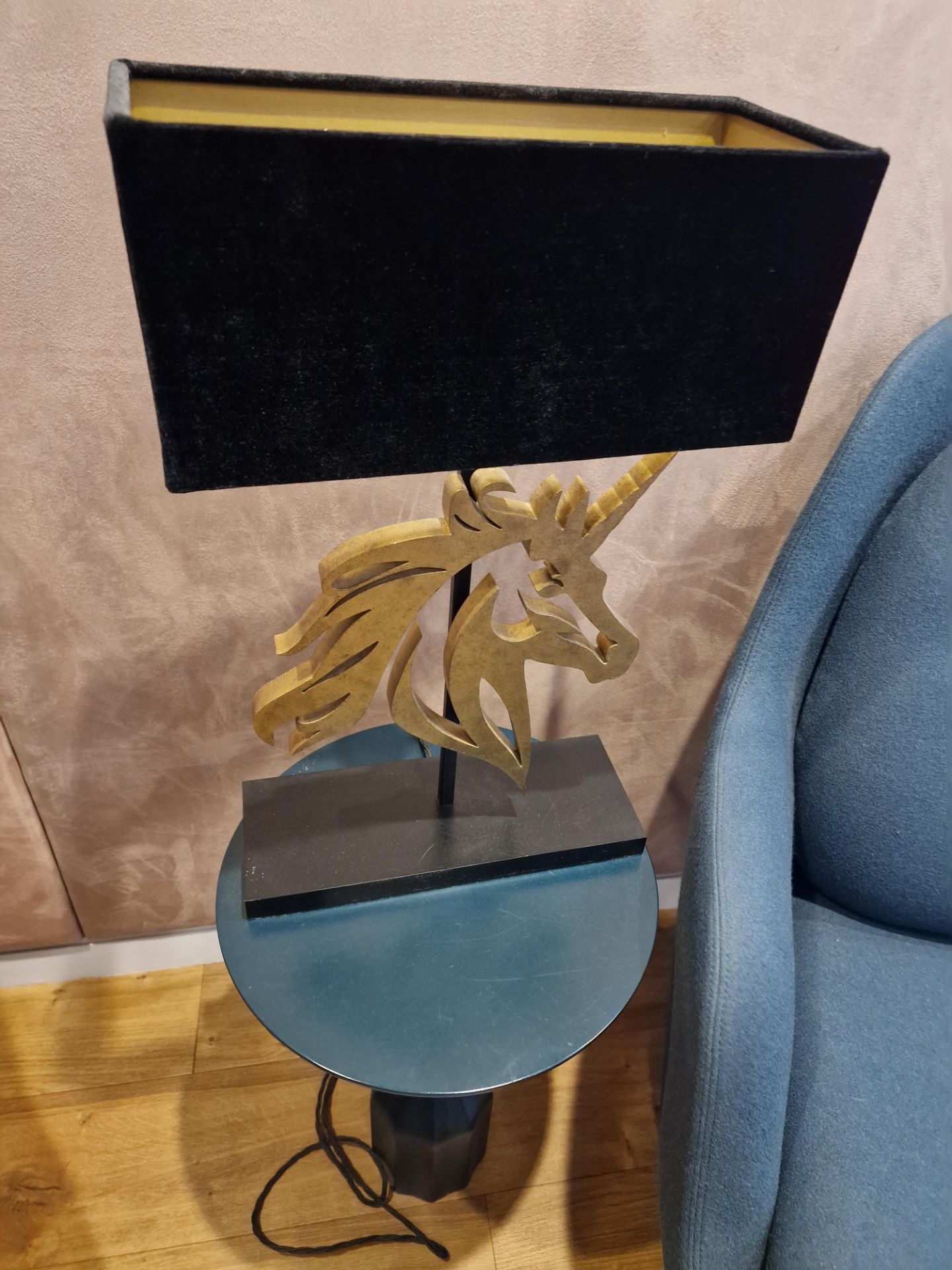 A cheval table lamp with shade 54cm