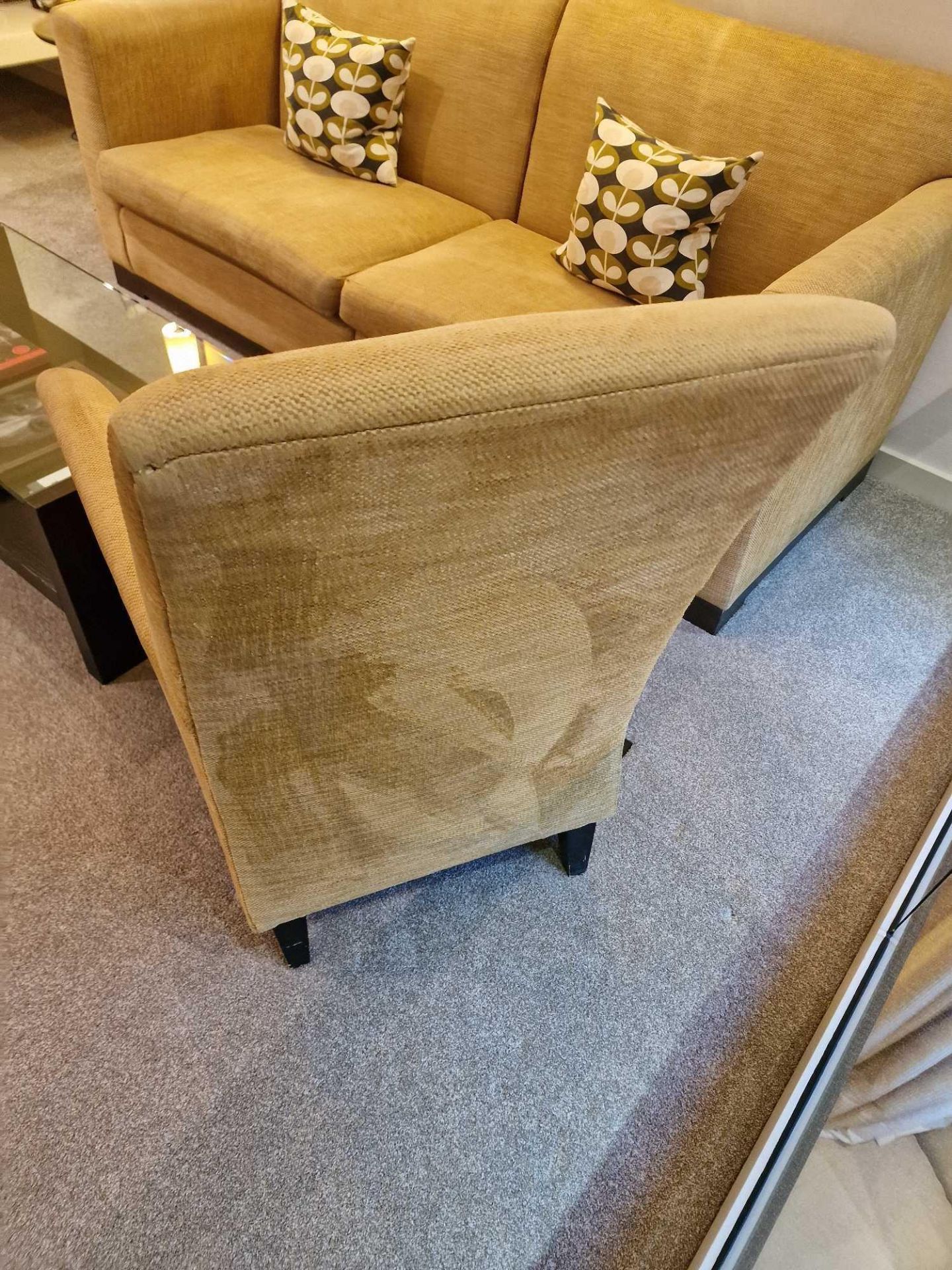 Bernhardt Hospitality upholstered lounge chair harvest gold on solid hardwood spring frame 76 x 52 x - Bild 3 aus 3
