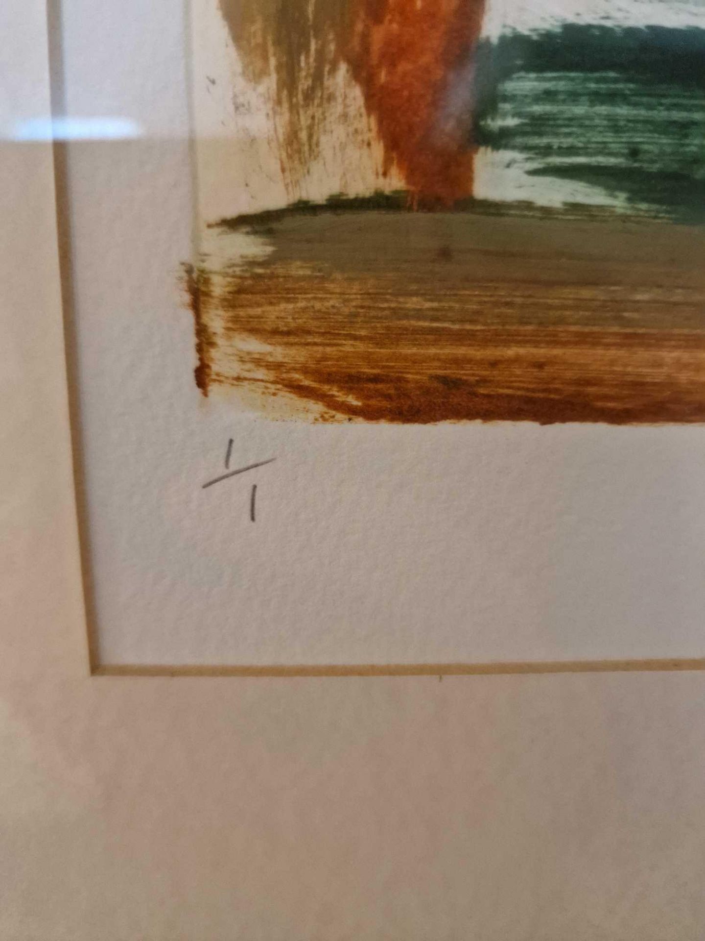 Liz Keyworth (British) framed art signed and dated 2002 1/1 in walnut coloured frame 40 x 46cm (Room - Bild 4 aus 5