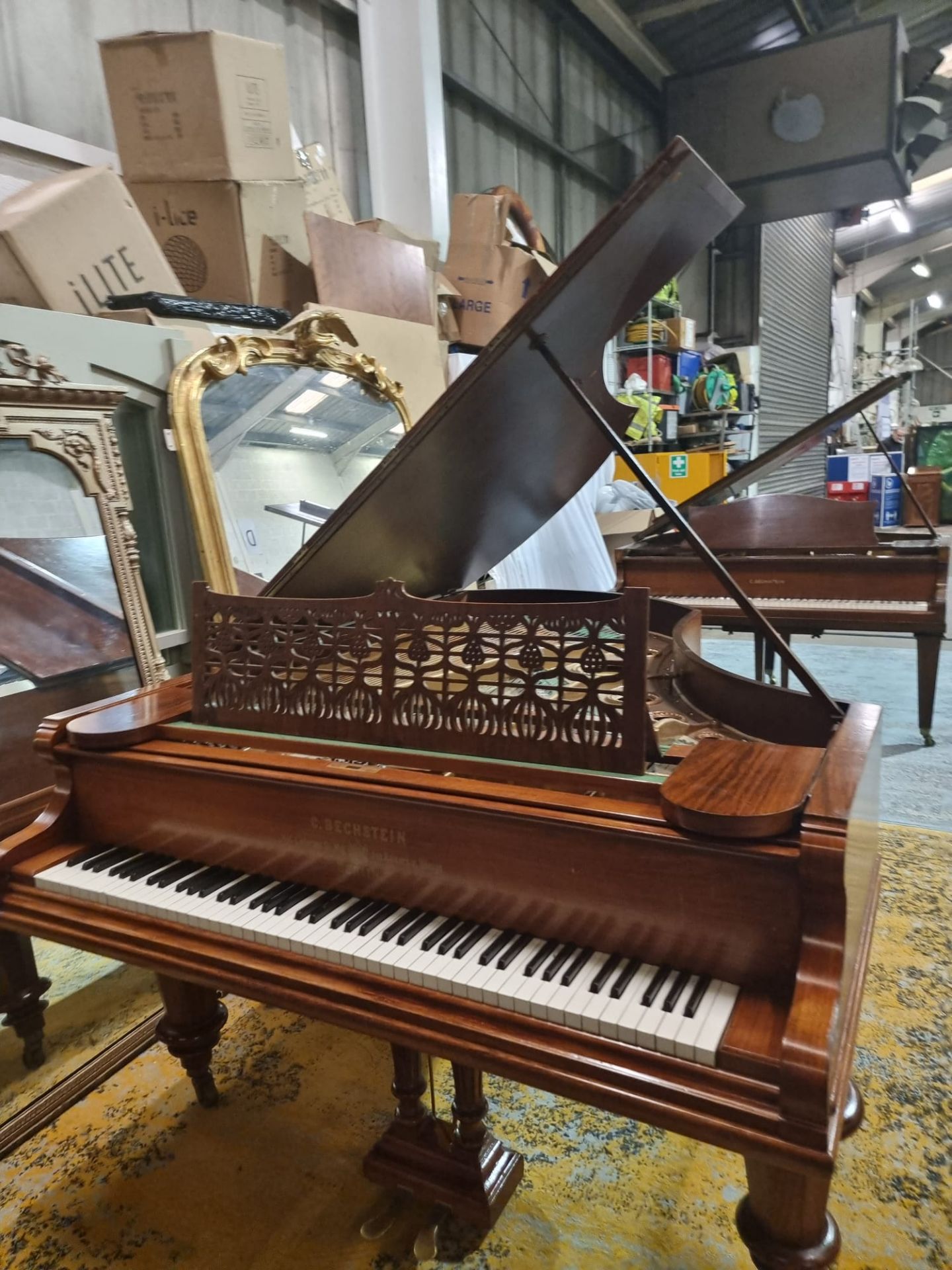 C Bechstein Berlin model V rosewood case 6ft 7 grand piano manufactured in 1895  (Serial 37578) - Image 18 of 21