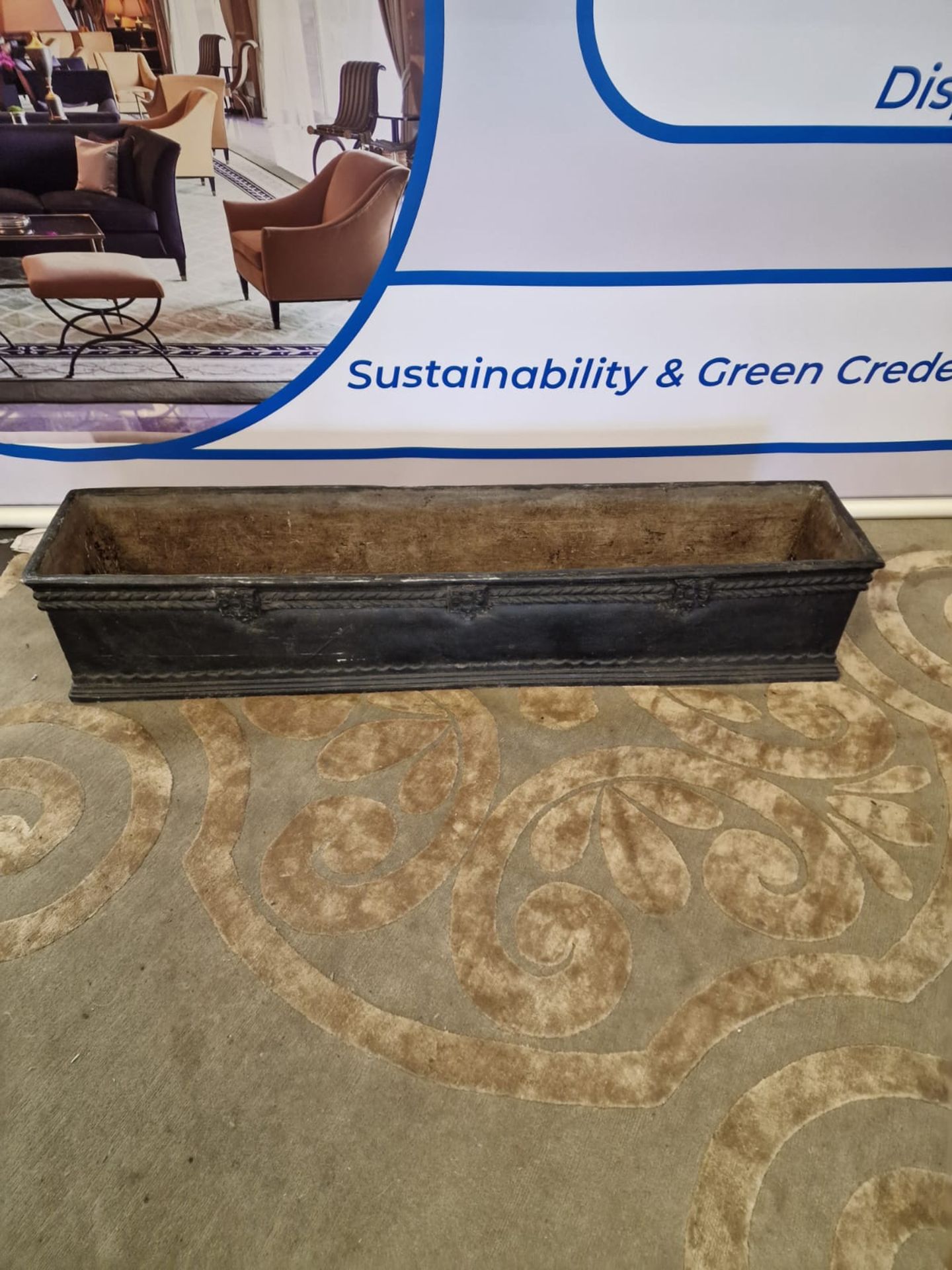 Composite Faux Lead Planter Trough 150cm x 30cm x 30cm