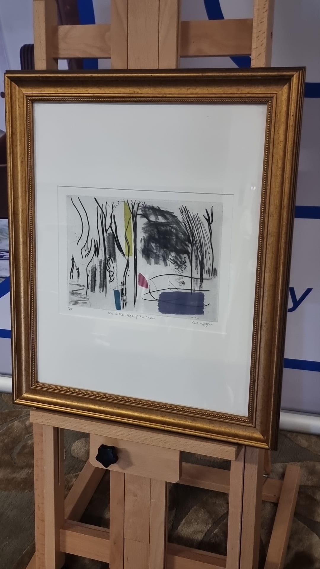 Framed Artwork On Either Side Of The Lake Limited Edition 4 Of 20 By Rachel Grigor (British B