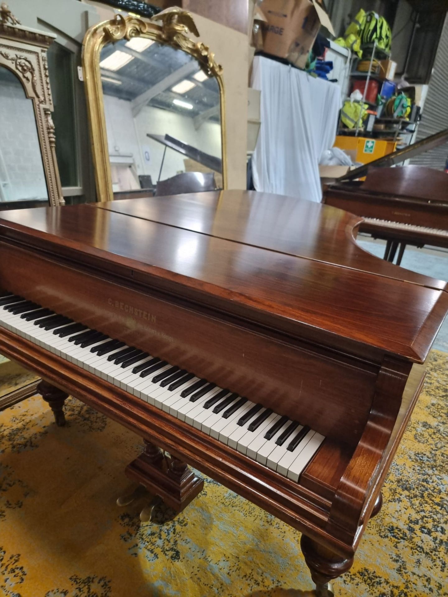 C Bechstein Berlin model V rosewood case 6ft 7 grand piano manufactured in 1895  (Serial 37578) - Image 7 of 21