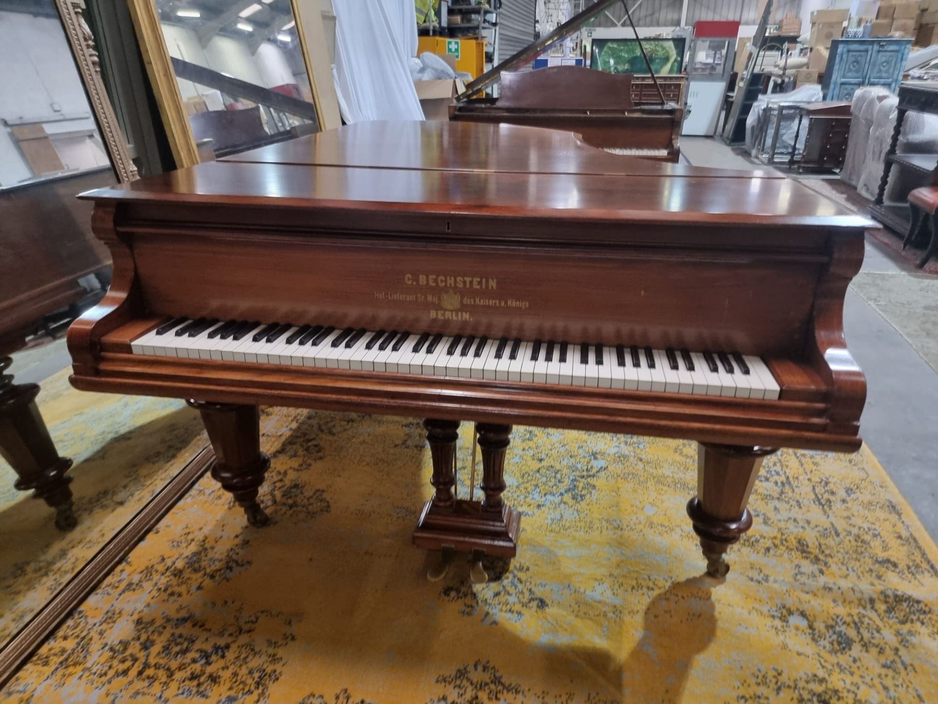 C Bechstein Berlin model V rosewood case 6ft 7 grand piano manufactured in 1895  (Serial 37578) - Image 14 of 21