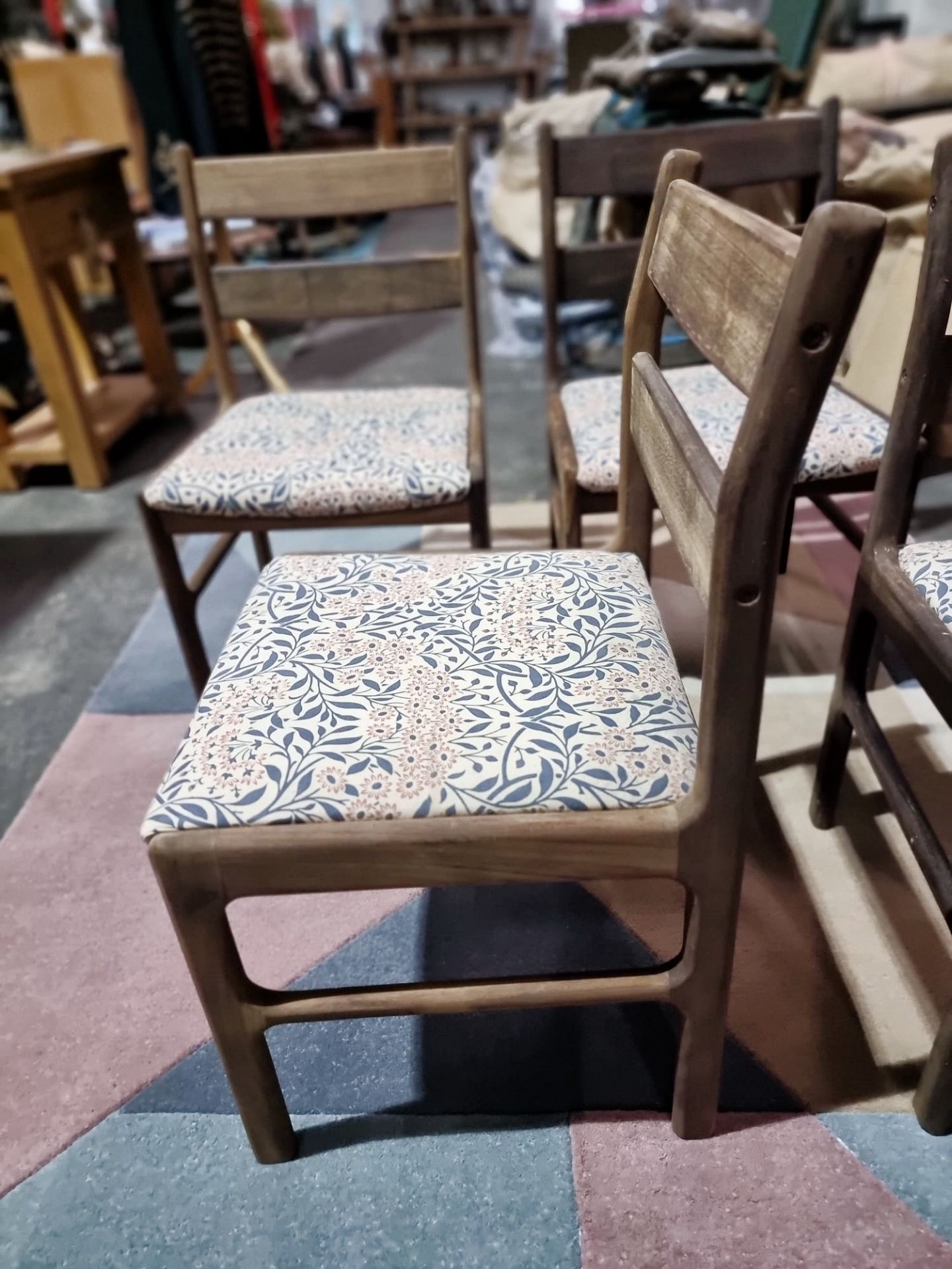 Set Of Four Teak Dining Chairs A.H. Mcintosh Furniture Chair Number 9963 Tom Robertson For - Image 5 of 8