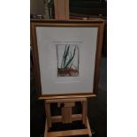 Framed Artwork Reed Works Limited Edition 3 Of 6 By Lynn Bailey (British) Monogram And Signed 59 x