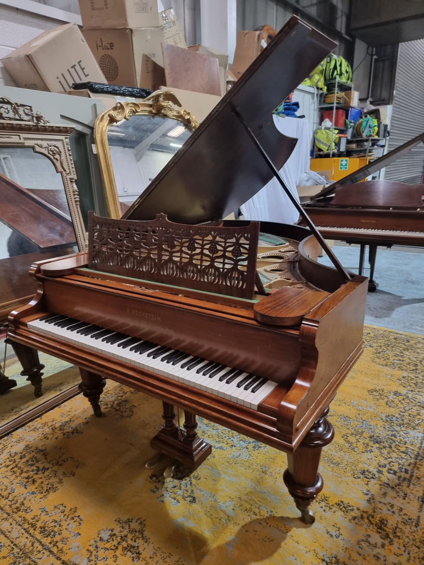 C Bechstein Berlin model V rosewood case 6ft 7 grand piano manufactured in 1895  (Serial 37578) - Image 6 of 21