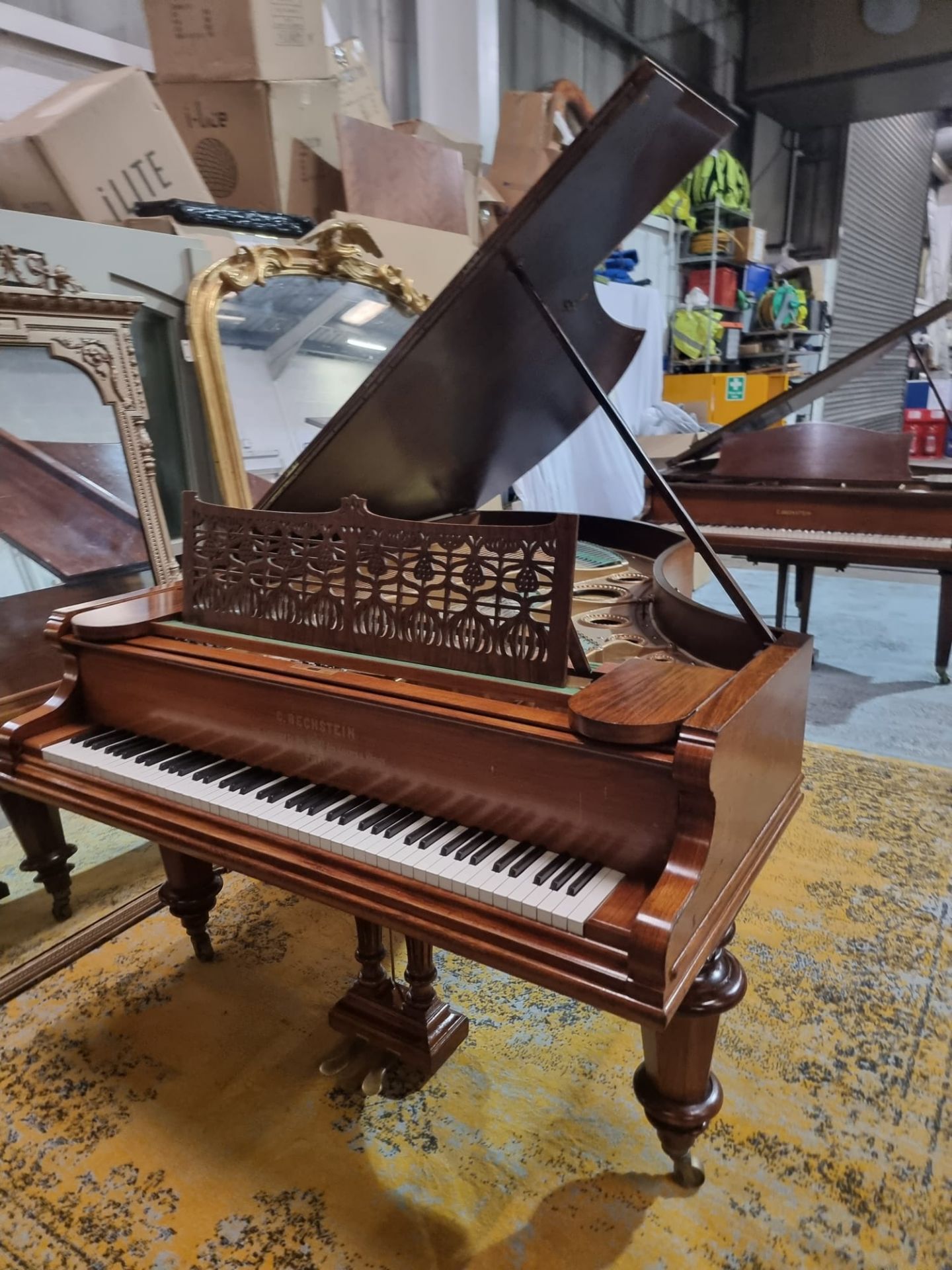 C Bechstein Berlin model V rosewood case 6ft 7 grand piano manufactured in 1895  (Serial 37578)