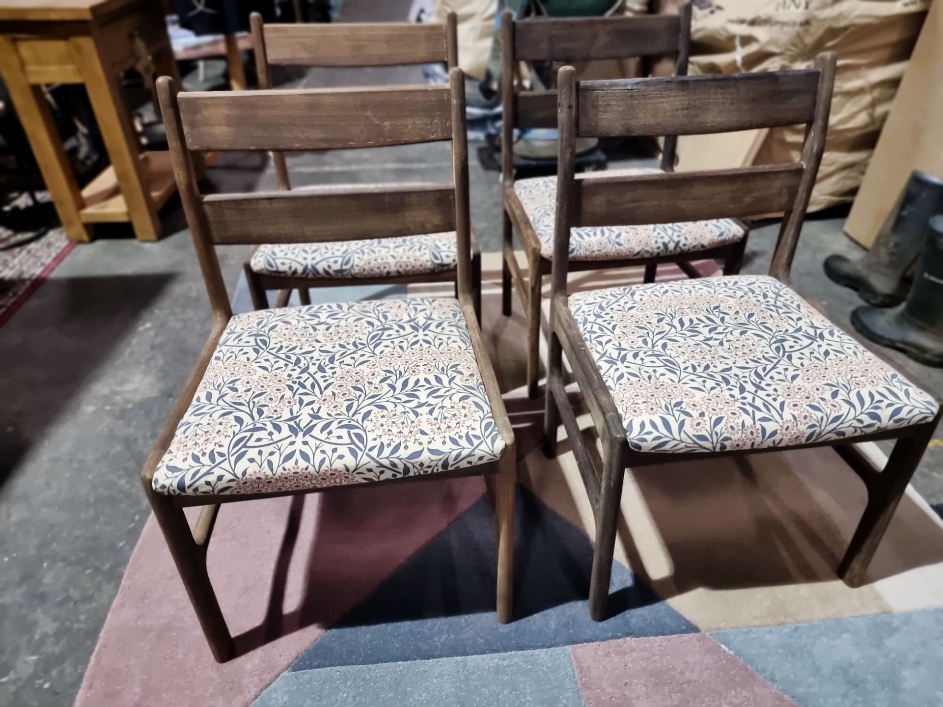 Set Of Four Teak Dining Chairs A.H. Mcintosh Furniture Chair Number 9963 Tom Robertson For