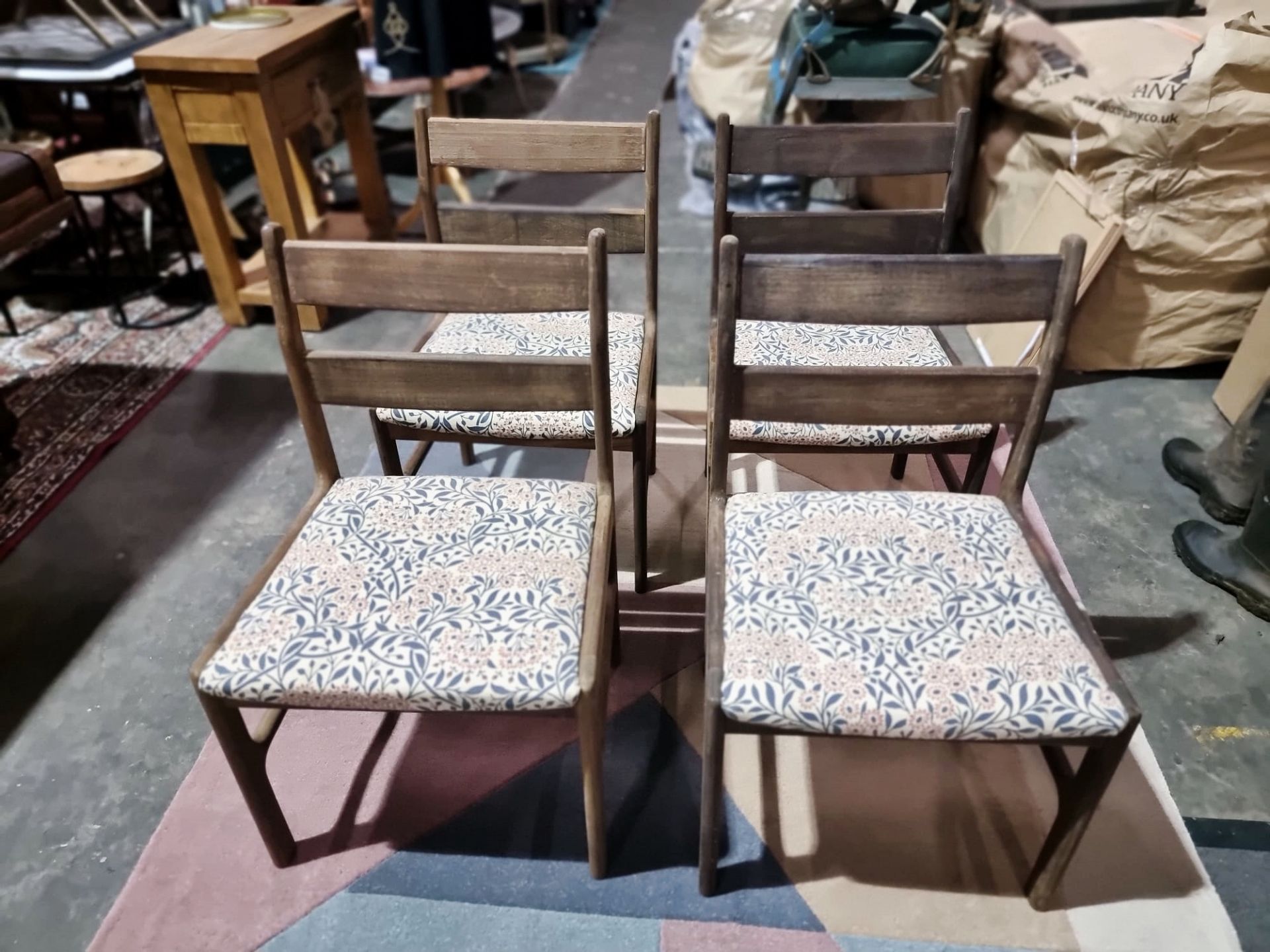 Set Of Four Teak Dining Chairs A.H. Mcintosh Furniture Chair Number 9963 Tom Robertson For - Image 7 of 8