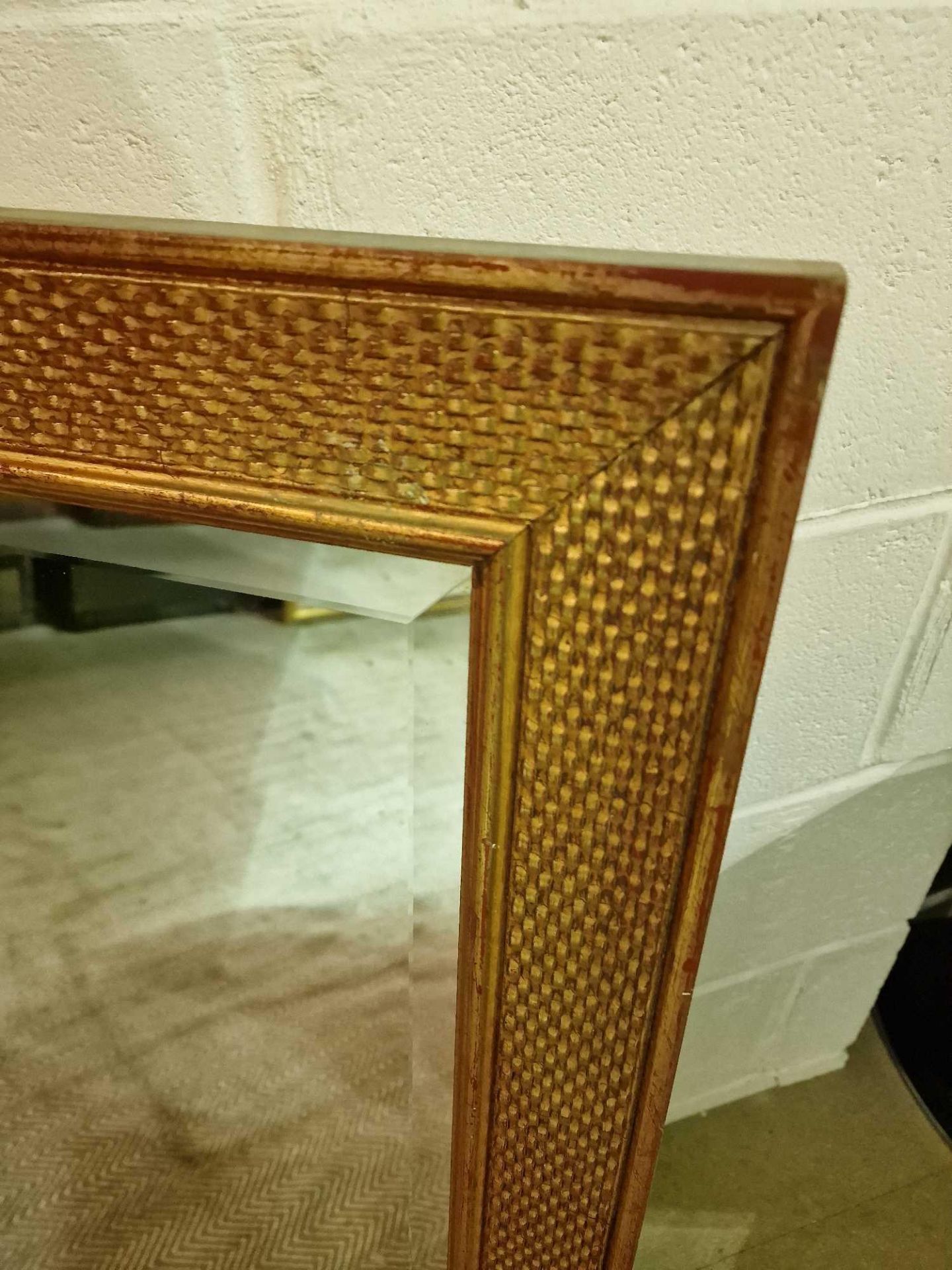 Accent mirror bevelled edge in textured gold frame 66 x 92cm - Bild 2 aus 2