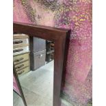 Dress mirror dark wooden framed full height 48 x 131cm