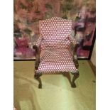 Chippendale Style Open Arm Chair by Kesterport George III style Arm Chair the Chippendale design