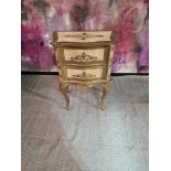 Italian Florentine style painted nightstand feature all the flair of 18th century Florence,