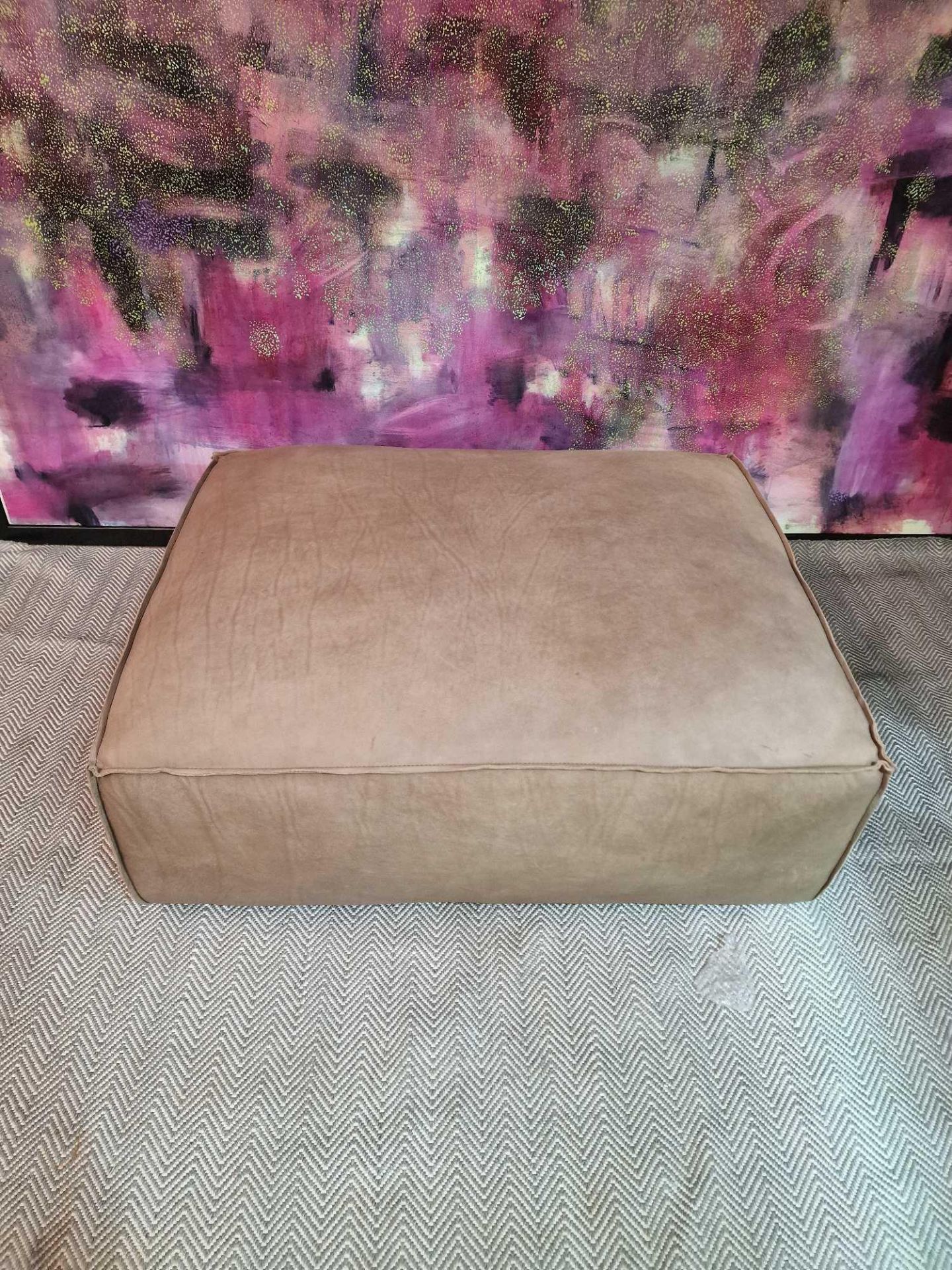 Timothy Oulton Nirvana leather footstool With classic loft-style proportions, the Nirvana