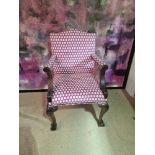 Chippendale Style Open Arm Chair by Kesterport George III style Arm Chair the Chippendale design