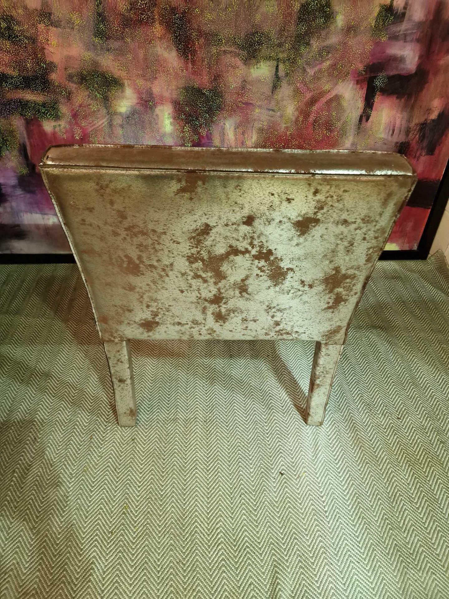 Cravt Original Amsterdam armchair in genuine cow leather upholstered in antique silver brown rusty - Bild 4 aus 4