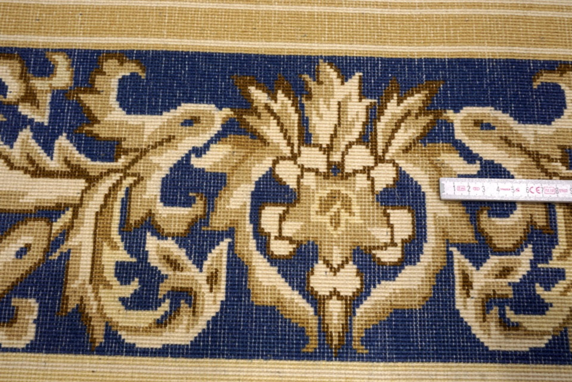 A Chinese Silk Carpet, Tientsin, Silk On Silk Foundation The Plain Ivory Field With A Blue Border - Image 9 of 20