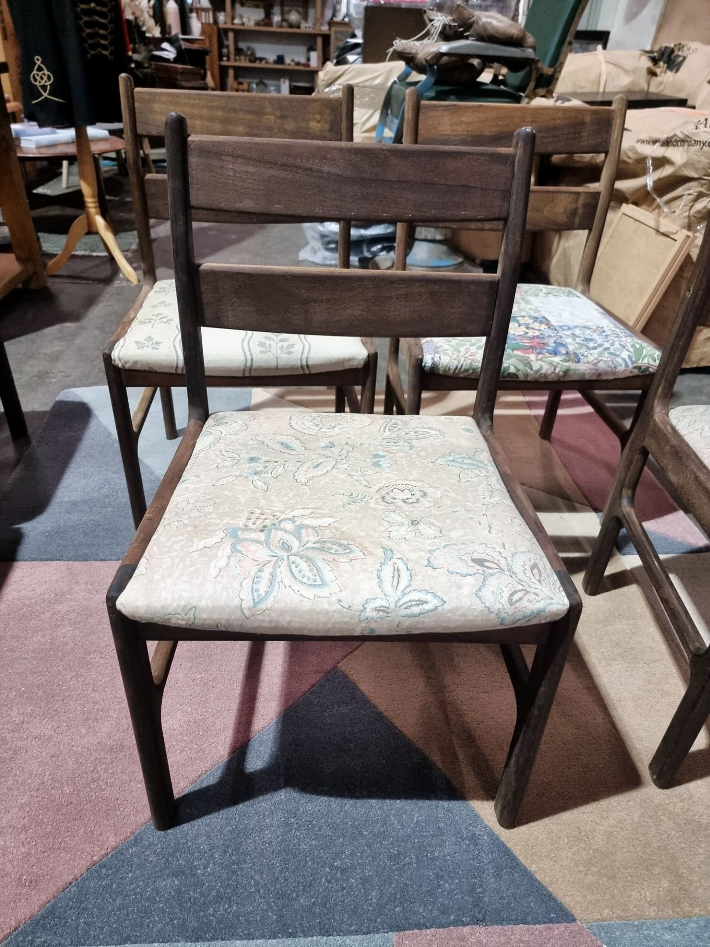 Set Of Four Teak Dining Chairs A.H. Mcintosh Furniture Chair Number 9963 Tom Robertson For - Image 6 of 7