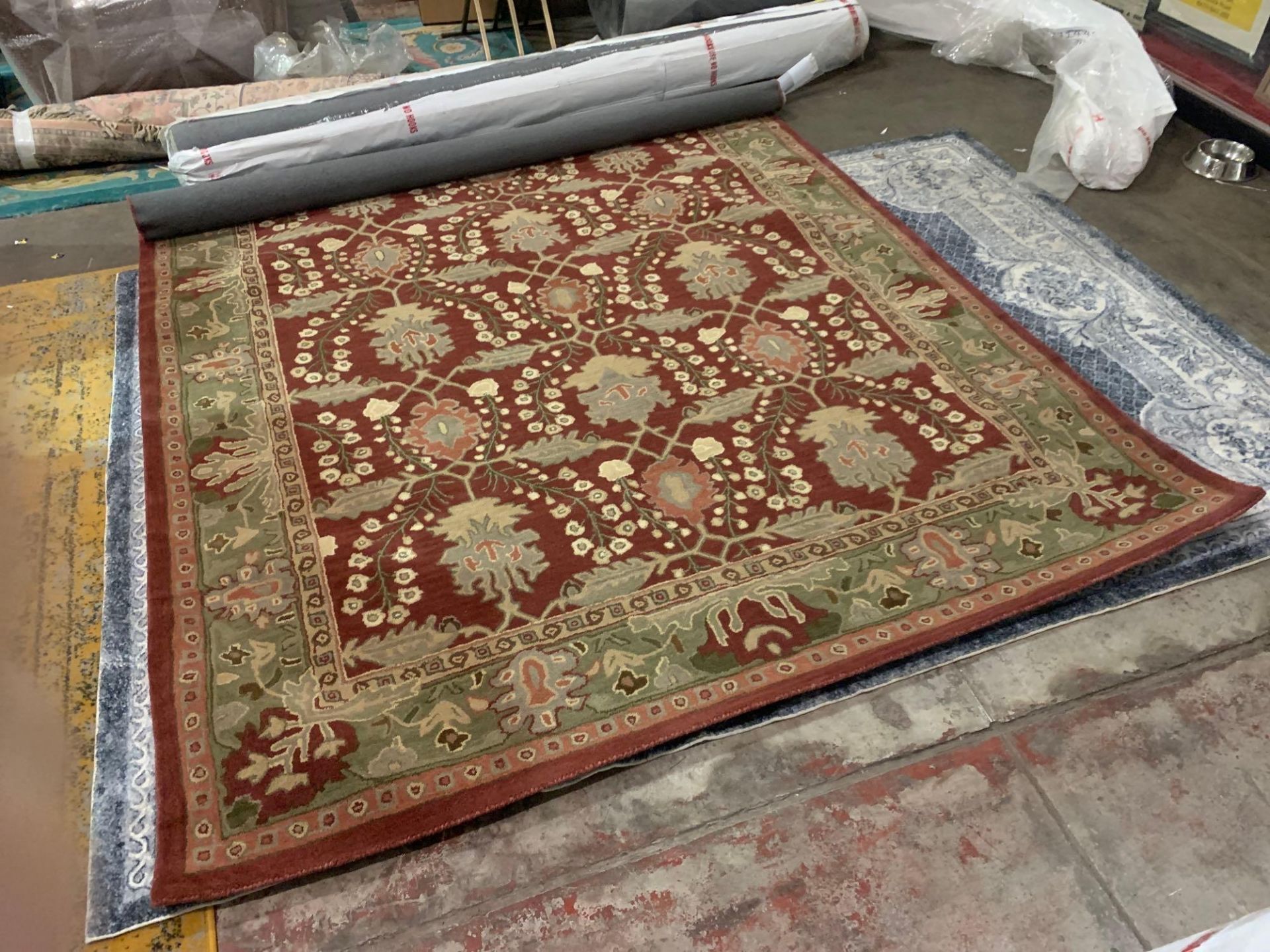 Traditional Persian Area Rug A Stunning Repeating Pattern 100% Wool Hand Tufted Rug Vibrant In - Image 5 of 8