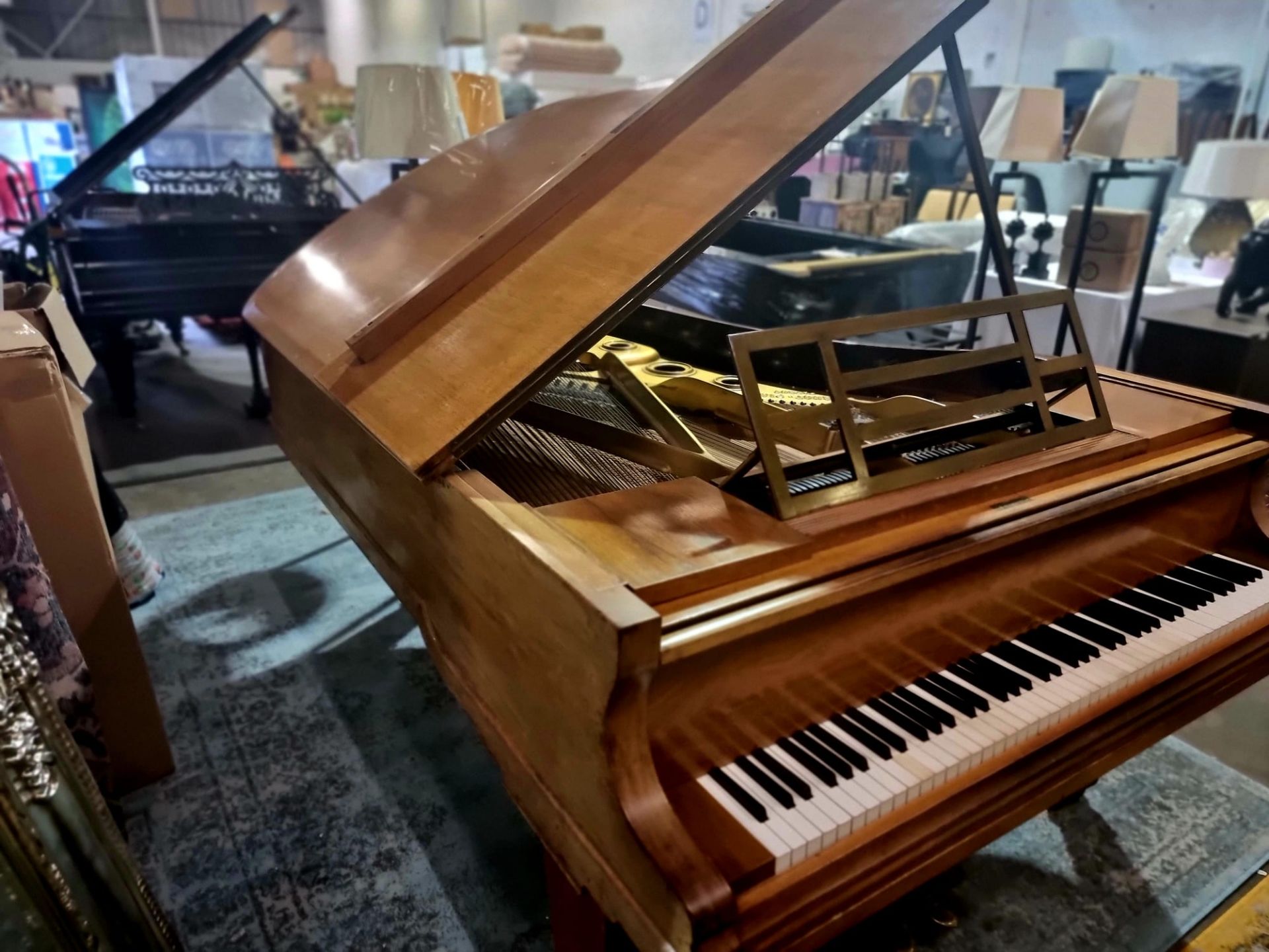 Blunther IX Classic Grand Piano In Rosewood With Blunther Patent Aliquot Stringing System Blunther - Image 7 of 11