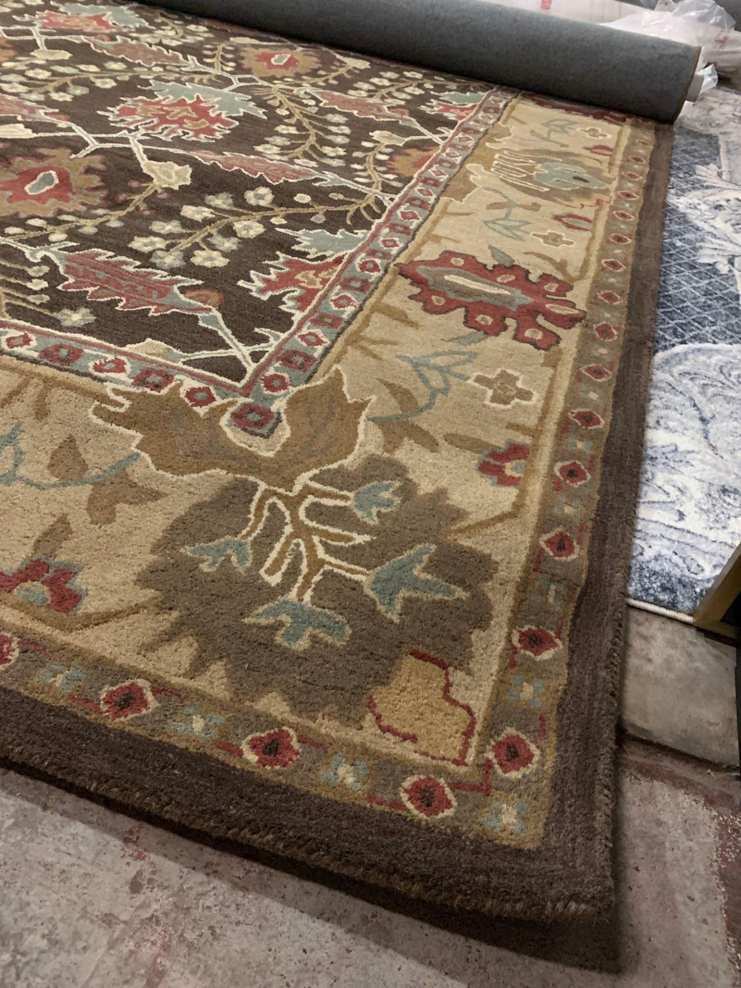Nain Floral Ziegler Rug Hand Tufted High Quality Wool Made Of 100% Wool Pile Ziegler Rugs Are - Image 4 of 9