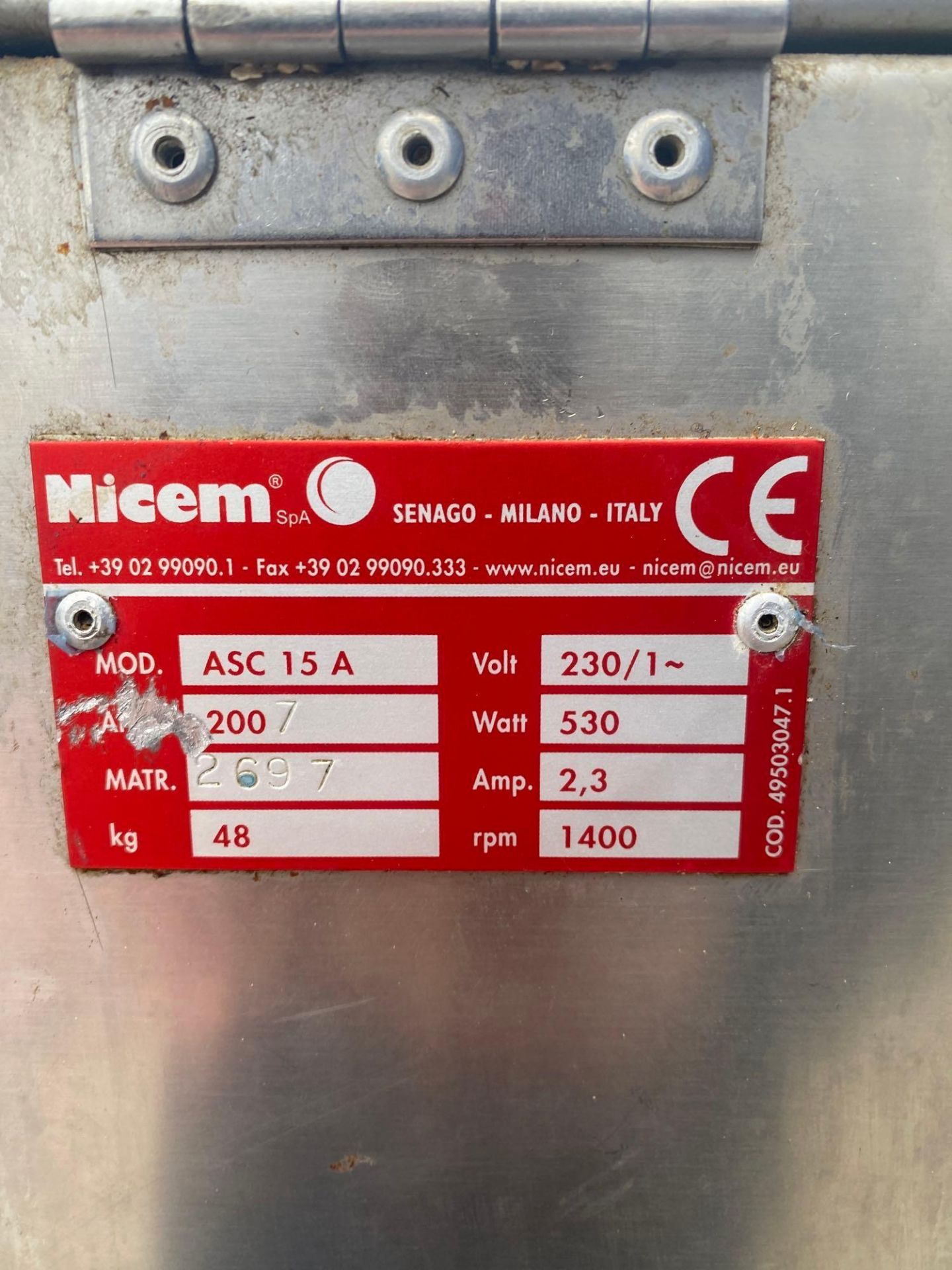 Nicem ASC15A Cutlery Drying Machine Capacity 4000 Pcs Of Cutlery/H Maximal Cutlery Dimensions: Cm 25 - Bild 3 aus 3