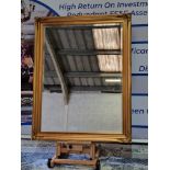 A Gilt Wood Framed Large Accent Mirror 110 x 140cm