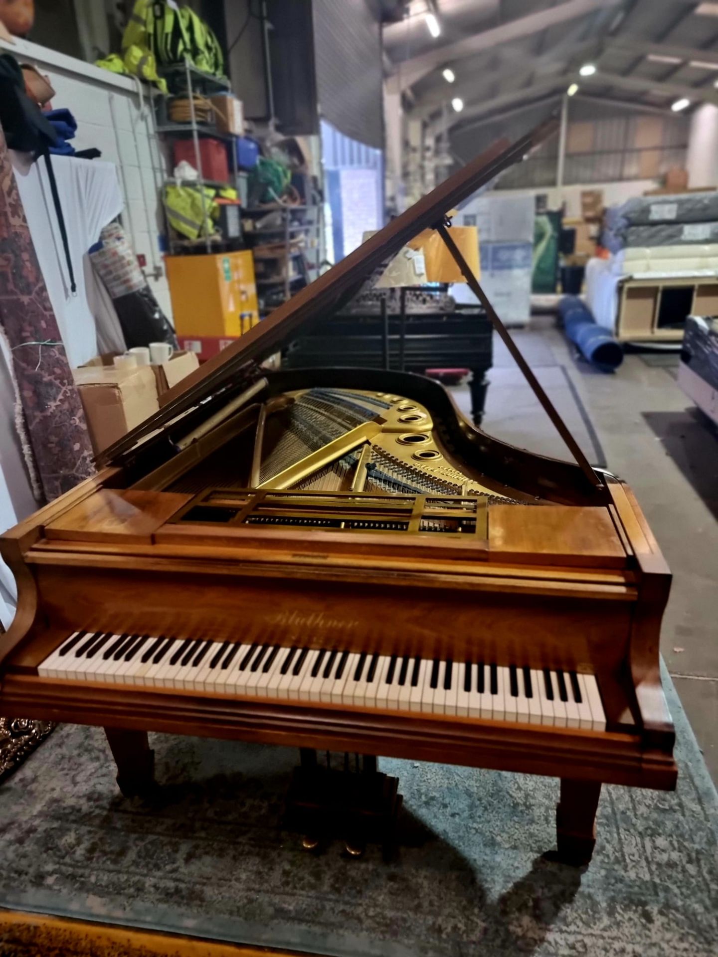 Blunther IX Classic Grand Piano In Rosewood With Blunther Patent Aliquot Stringing System Blunther