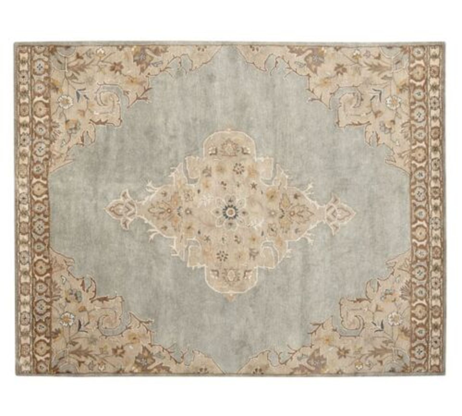 Tufted Traditional Rug Expertly Crafted Persian-Style Rug Is Hand Knotted Of Pure Hand Spun 100%