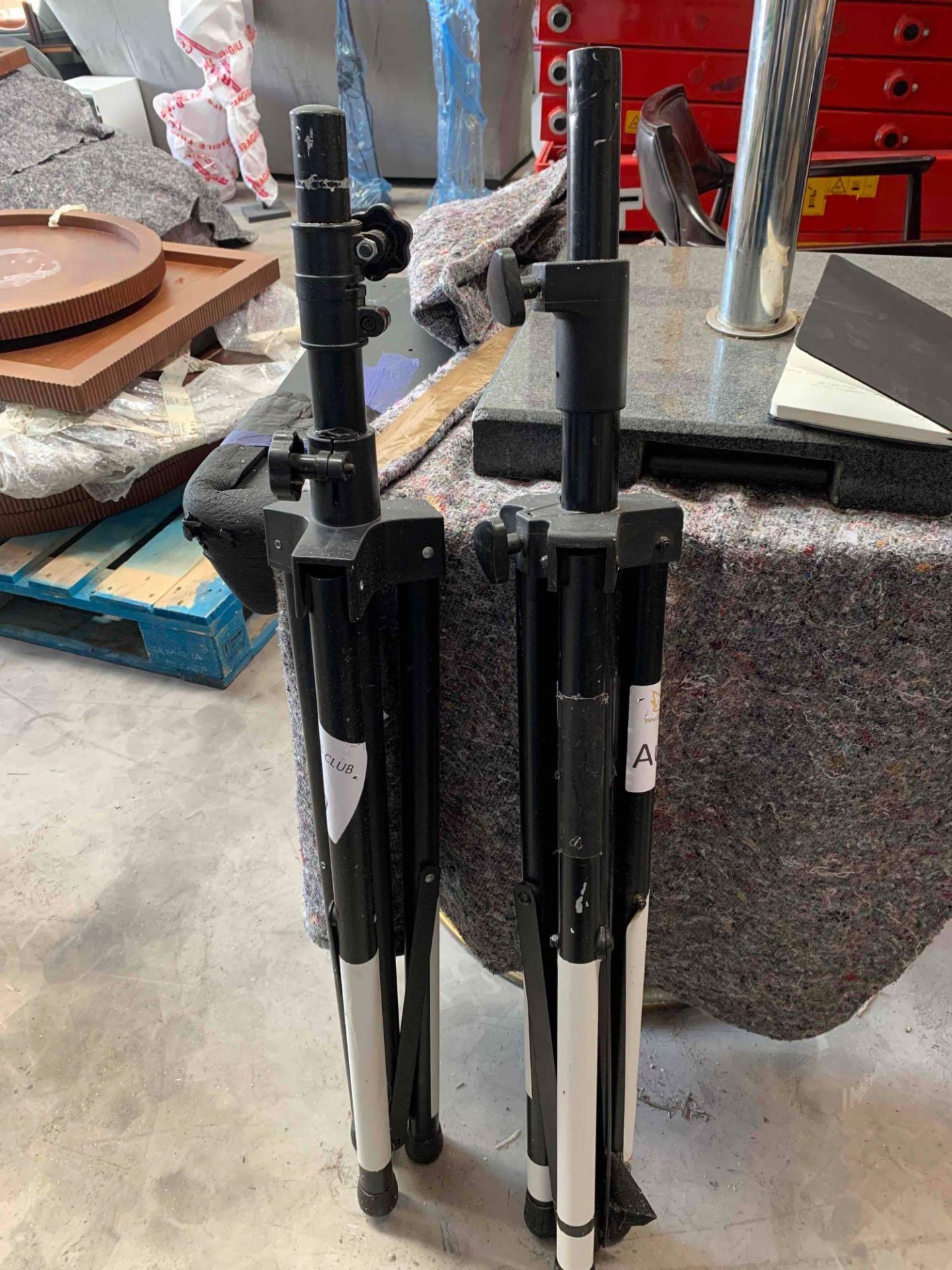 A Pair Of Commercial Speaker Stands