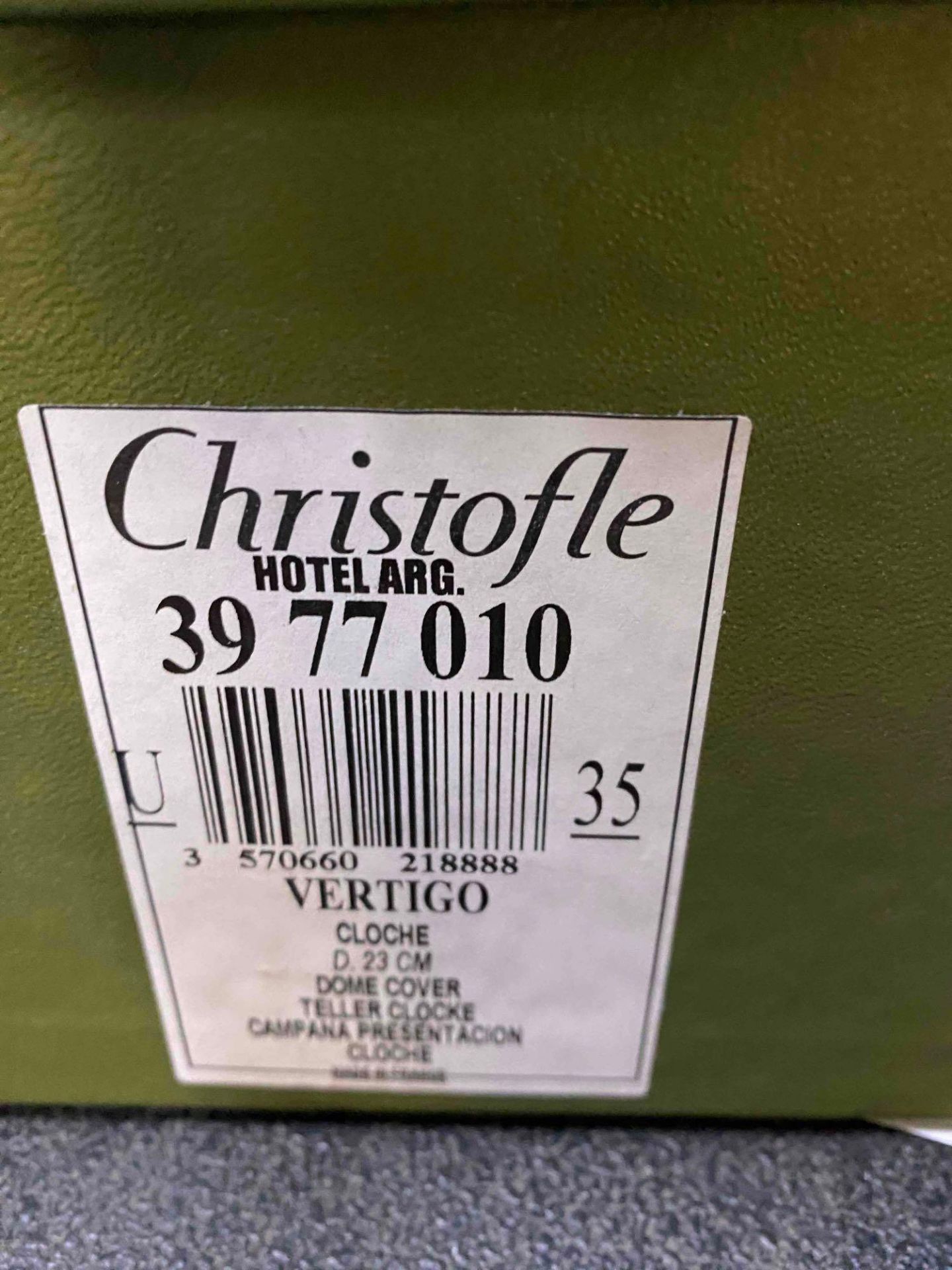 Christofle Vertigo Silver Plated Cloche 23cm New In Box - Image 3 of 3