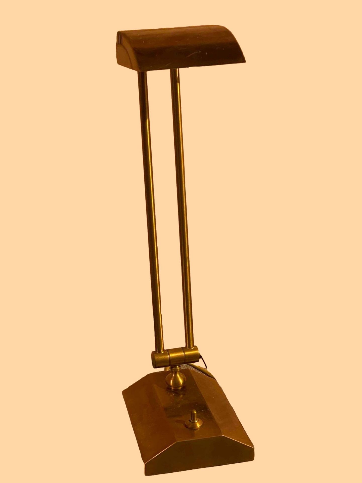 Heathfield And Co Model SPDLS/3047763 Antique Brass Brass Library Desk, Lamp, 45cm