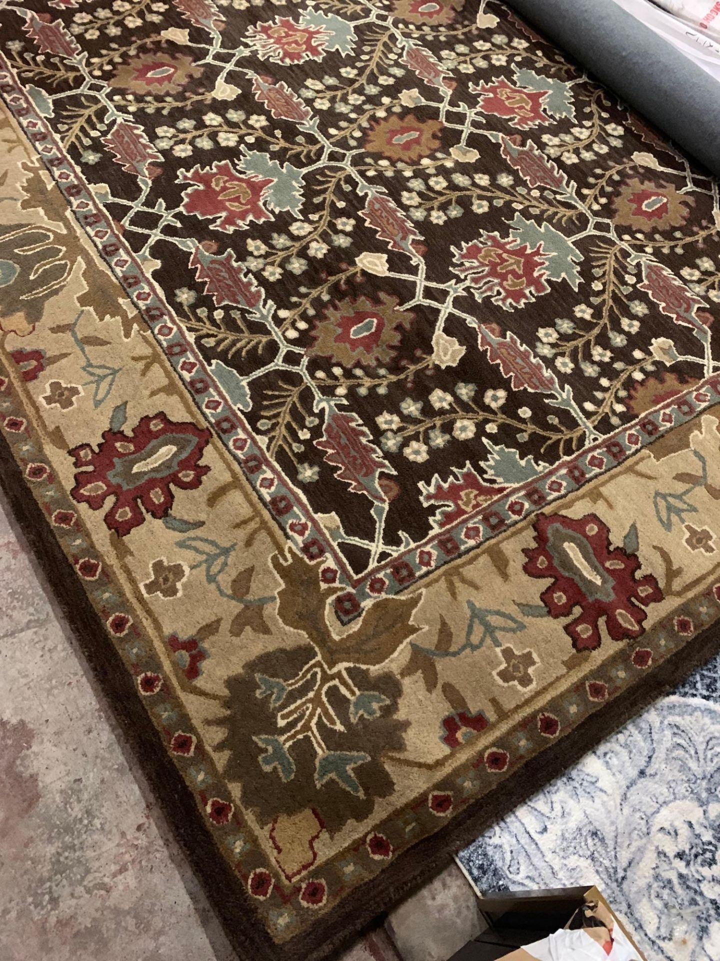 Nain Floral Ziegler Rug Hand Tufted High Quality Wool Made Of 100% Wool Pile Ziegler Rugs Are - Bild 3 aus 9