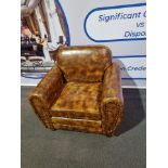 ***Brand New *** Balmoral Leather Armchair An Instant Classic, The Balmoral Vintage Upholstered In