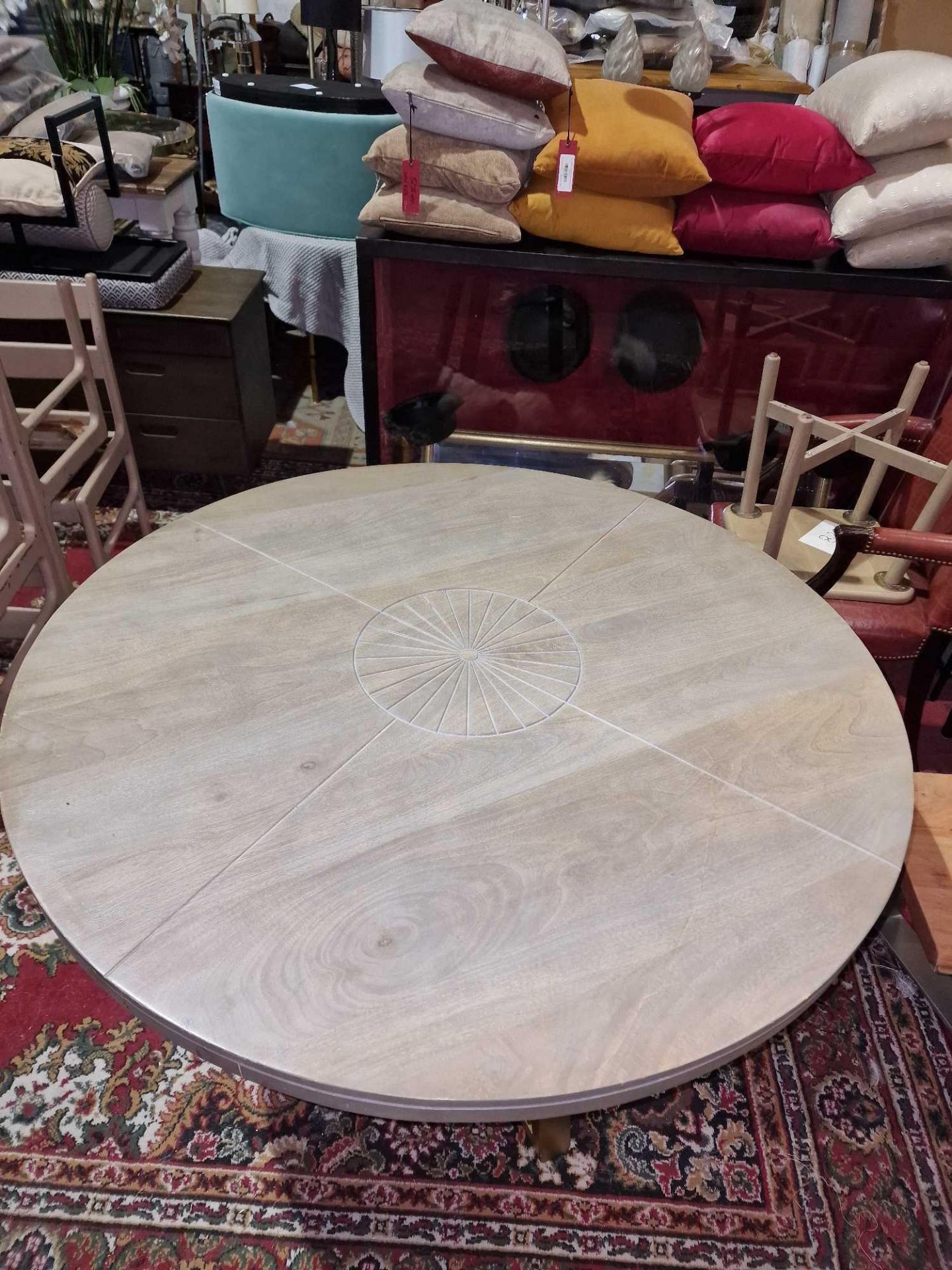 Smithson Round Dining Table Living By Christiane Lemieux The Round Dining Table Is A Scene - Image 3 of 7