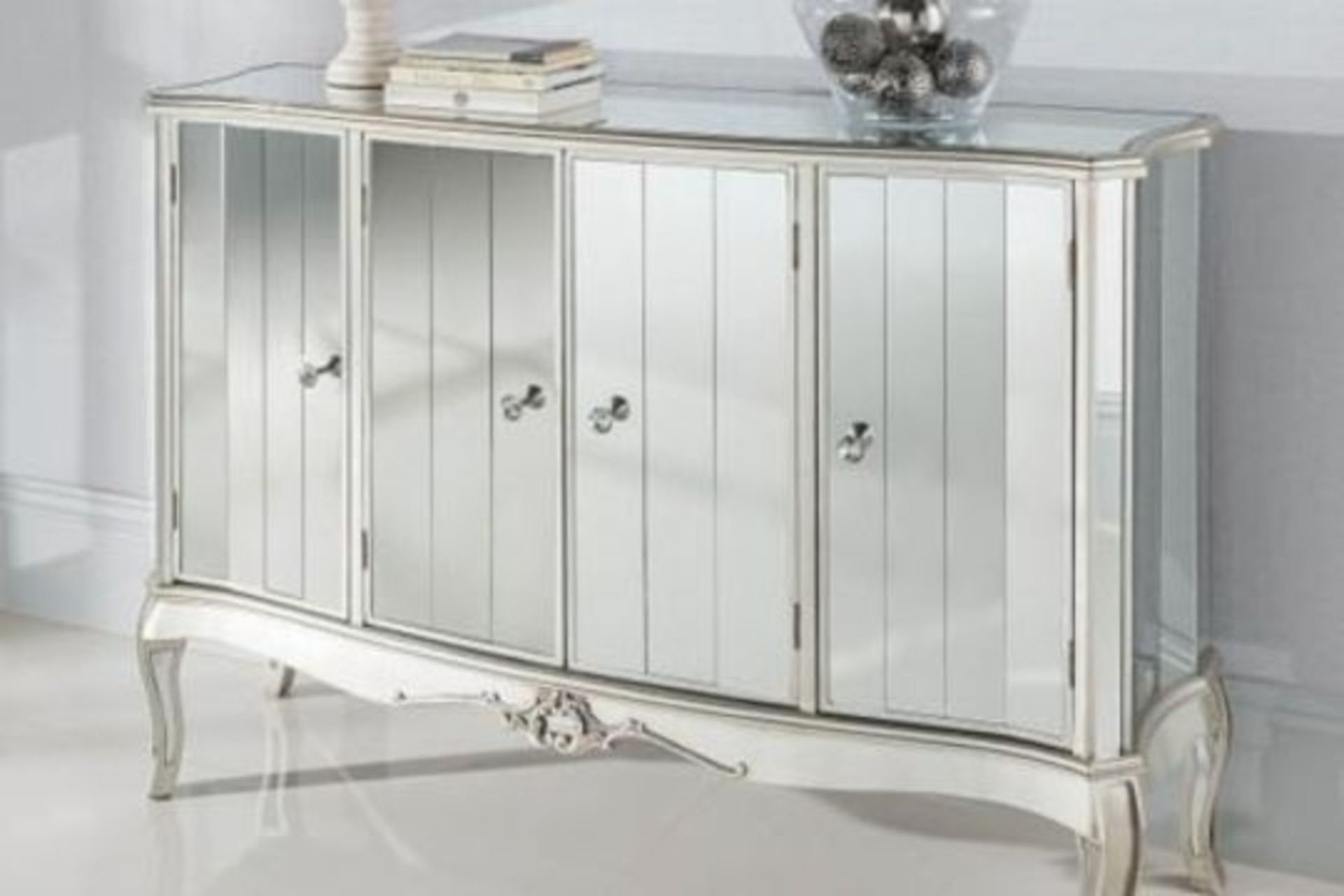 Argente Mirrored Four Door Sideboard This Is One Of The Larger Pieces In This Glamorous Range,