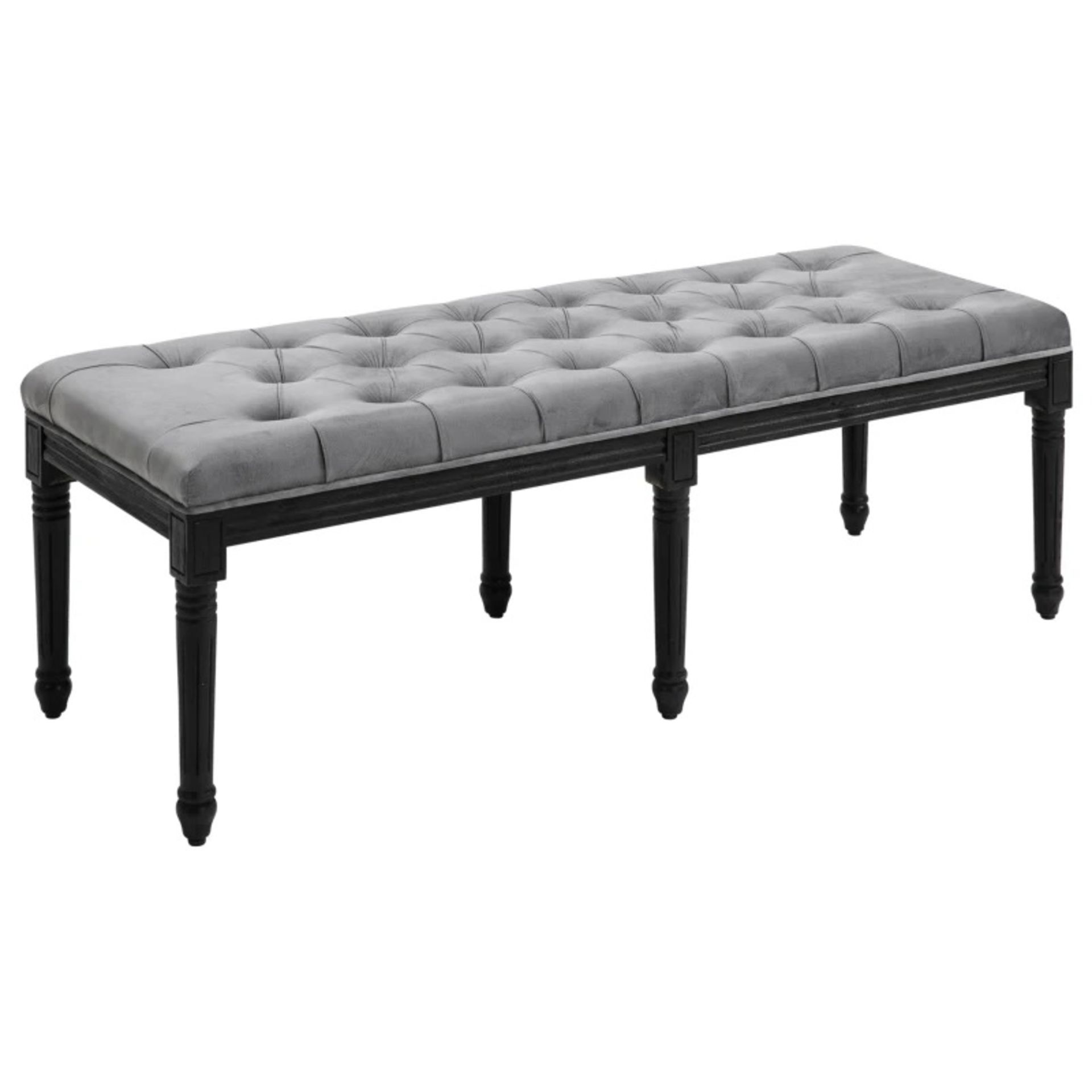 Fabric Bed End Bench Velvet Upholstered Tufted Accent Lounge Sofa Window Seat The top is padded to