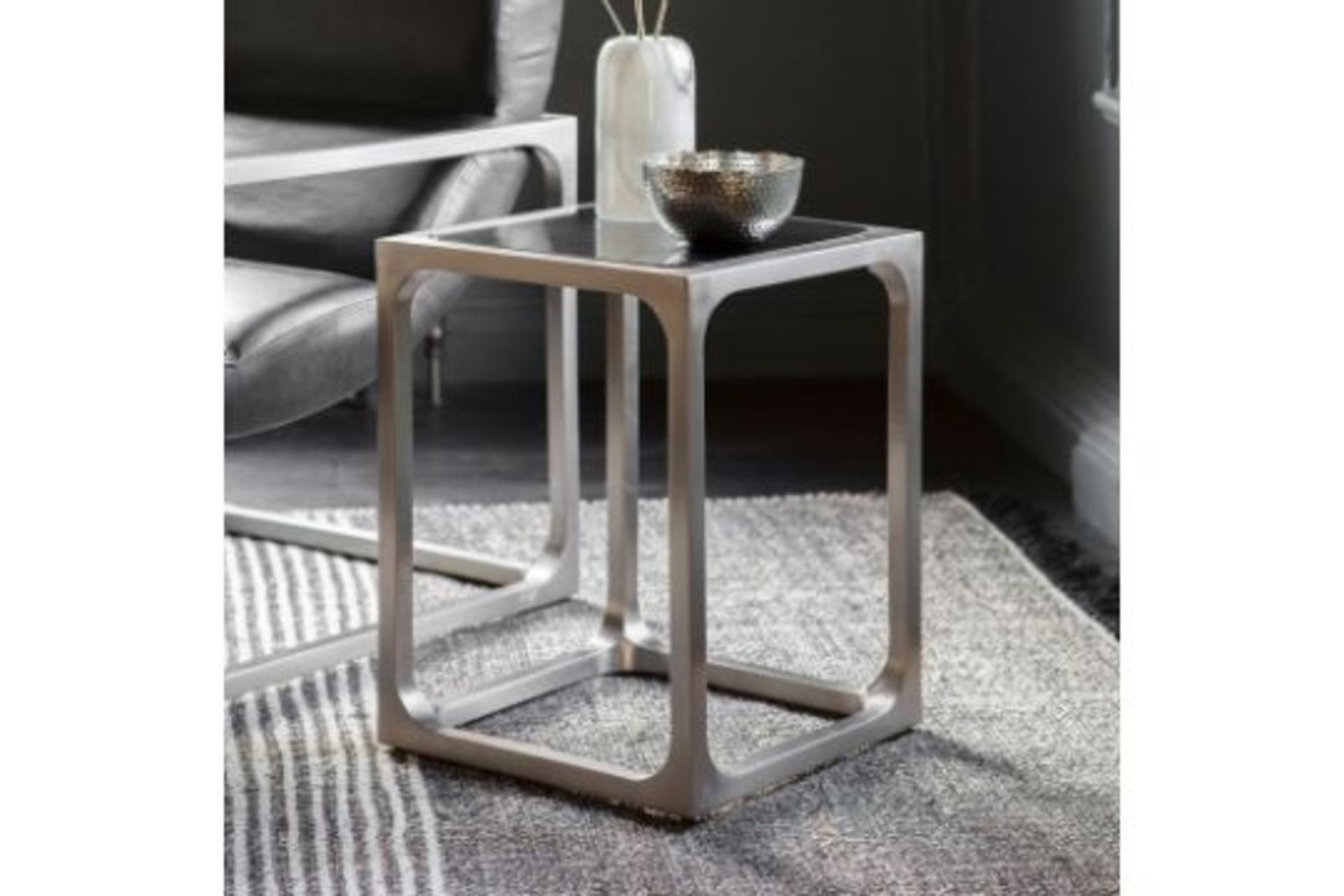Roma Side Table In Pewter Is A Visually Arresting Piece That Is Perfect For Any Room If You Want