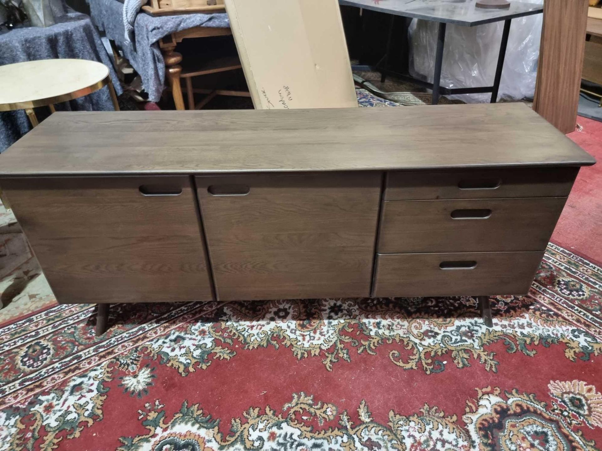 Laura Ashley Hazlemere Walnut Sideboard 2 Door 3 Drawer Taking Inspiration From The Iconic Furniture - Image 2 of 8