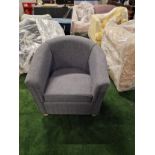 Dreamworks Hilton Tub Chair In Forza Slate The Classic Design Emphasises A Streamlined Silhouette,
