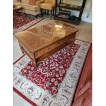 A Regency Style Cherry Wood Two Drawer Coffee Table With Undershelf 110 x 60 x 46cm
