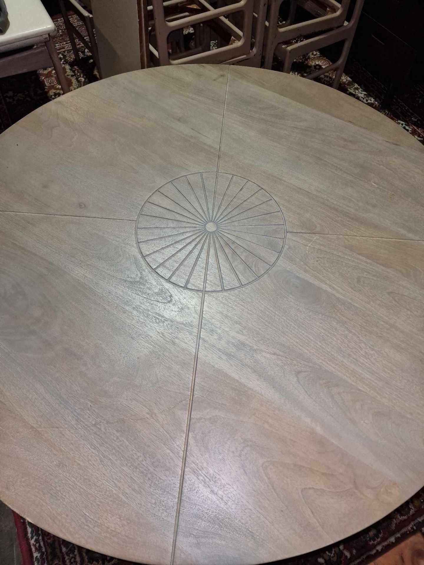 Smithson Round Dining Table Living By Christiane Lemieux The Round Dining Table Is A Scene - Image 4 of 7