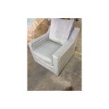 Avon Armchair Upholstered In A Silver Velvet Designed To Look Laidback And Relaxed, This Practical