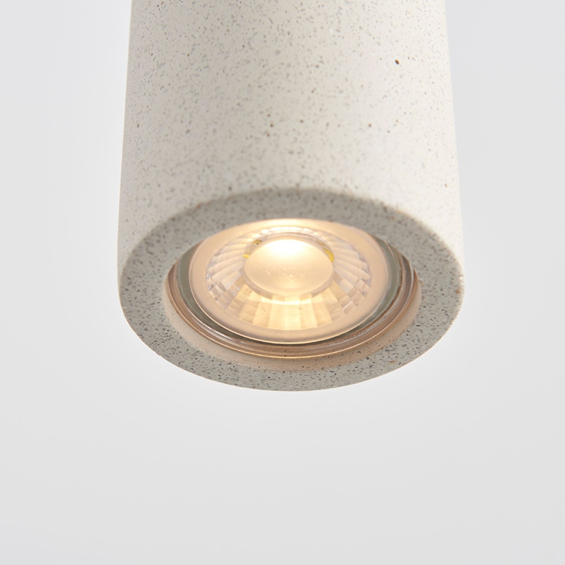 Endon Lighting Architectural inspired white sandstone concrete finish pendant, suspended from - Image 5 of 5