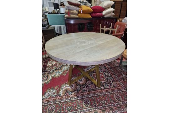 Smithson Round Dining Table Living By Christiane Lemieux The Round Dining Table Is A Scene - Image 1 of 7