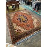 Jaipur Carpet, Rajhastan, North India, Wool on Cotton Foundation.With a Persian 'Heriz' design,