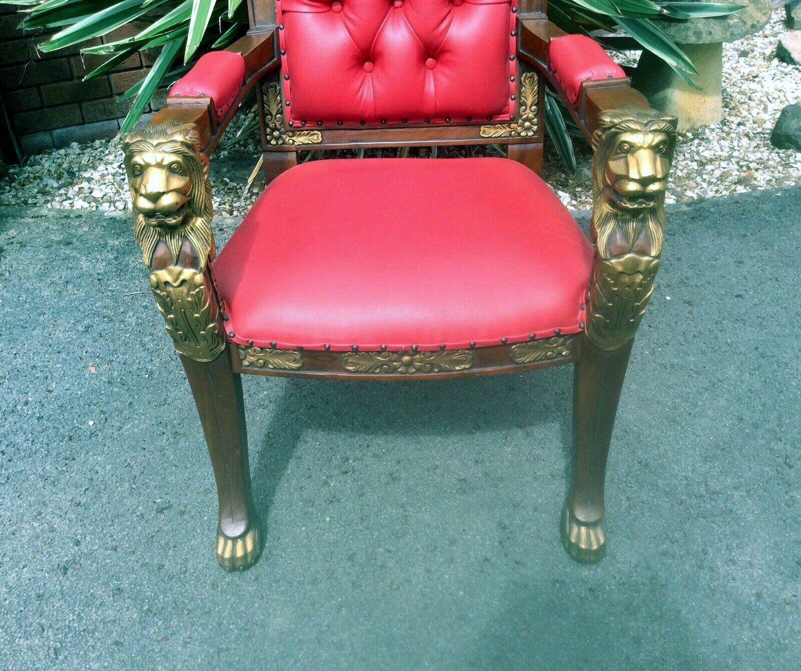 A Pair Of Regency Styled Carved Library Open Armchairs The Reeded Backs With Padded Arms And Seats - Image 11 of 12