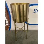 Brass Jardinere Stand With Polished Brass 56cm High ( CP1319)